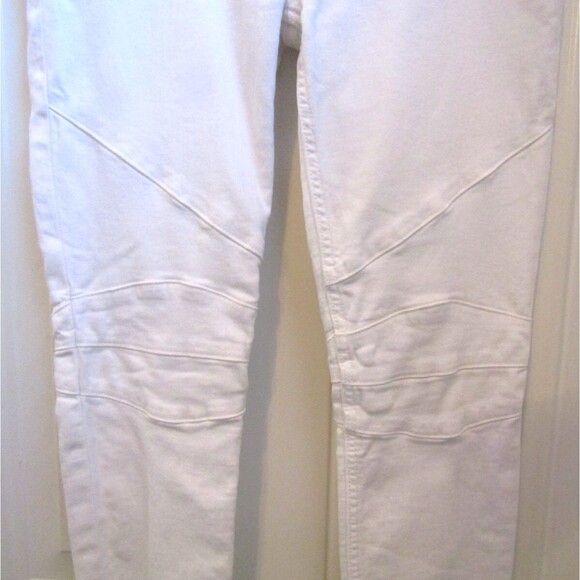 Hudson Jeans White Barbara Super Skinny Ankle Moto Retail $245 NWOT Size 29 - Picture 6 of 11